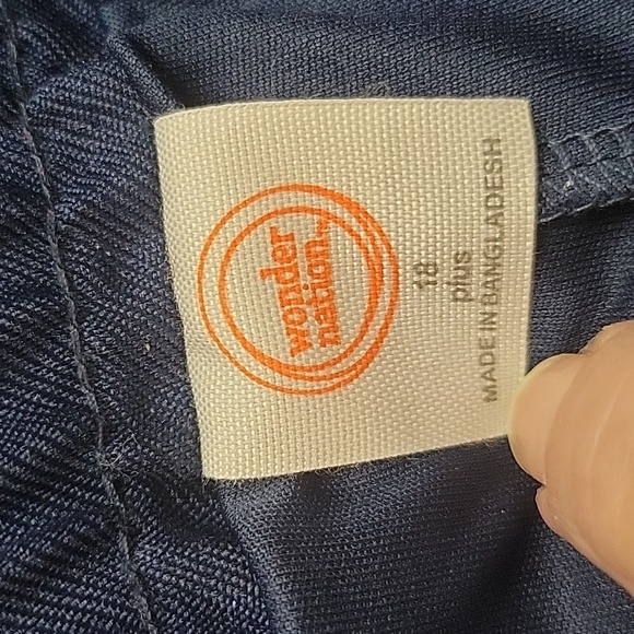 Girls Wonder Nation School Uniform Size 18 Plus Navy Blue Skorts - Picture 5 of 8